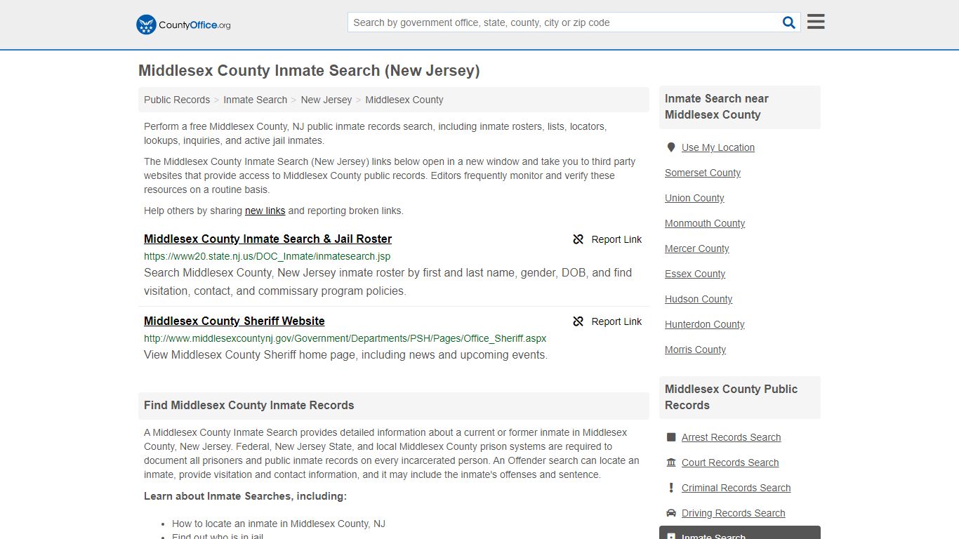 Inmate Search - Middlesex County, NJ (Inmate Rosters ...